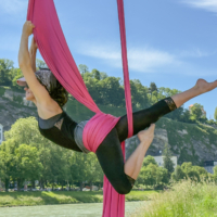 Aerial Silk an der Salzach
